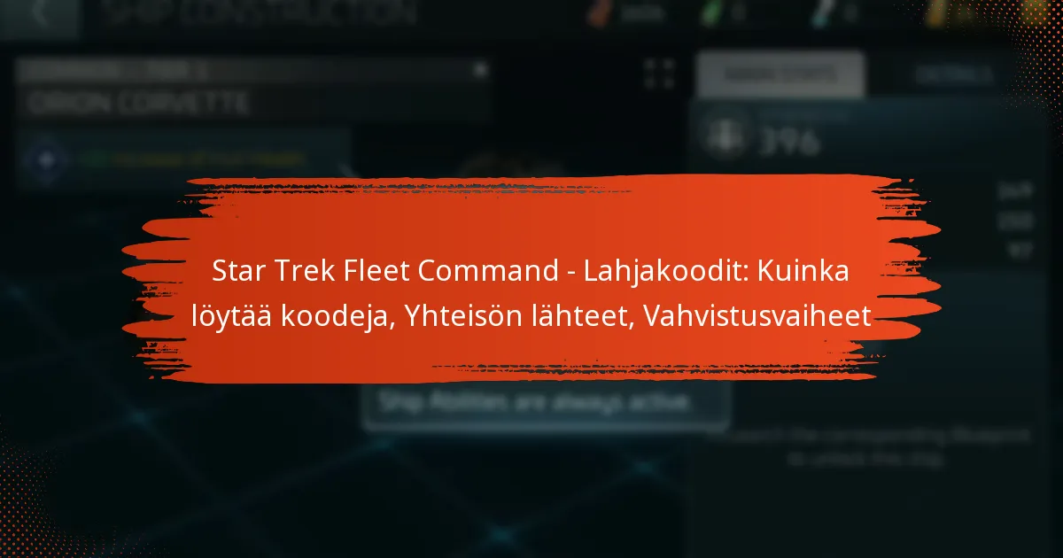 Star Trek Fleet Command – Lahjakoodit: Kuinka löytää koodeja, Yhteisön lähteet, Vahvistusvaiheet