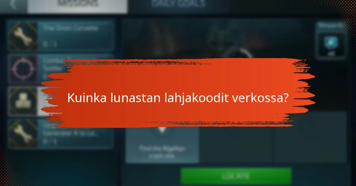Kuinka lunastan lahjakoodit verkossa?