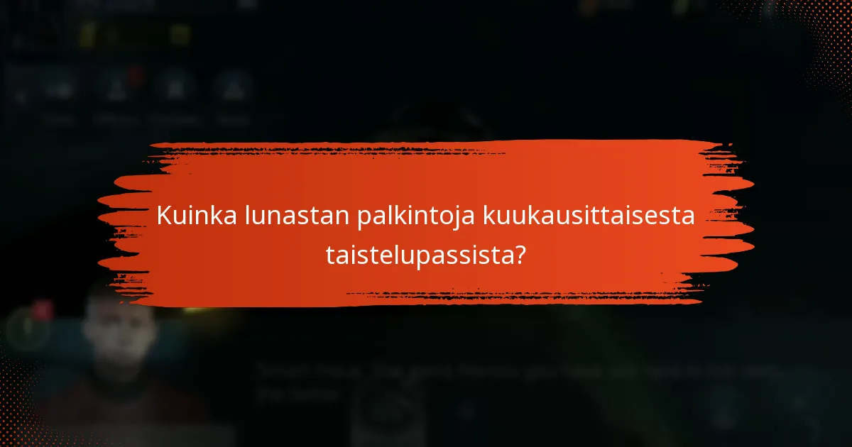 Mikä on kuukausittaisen taistelupassin tason erittely?