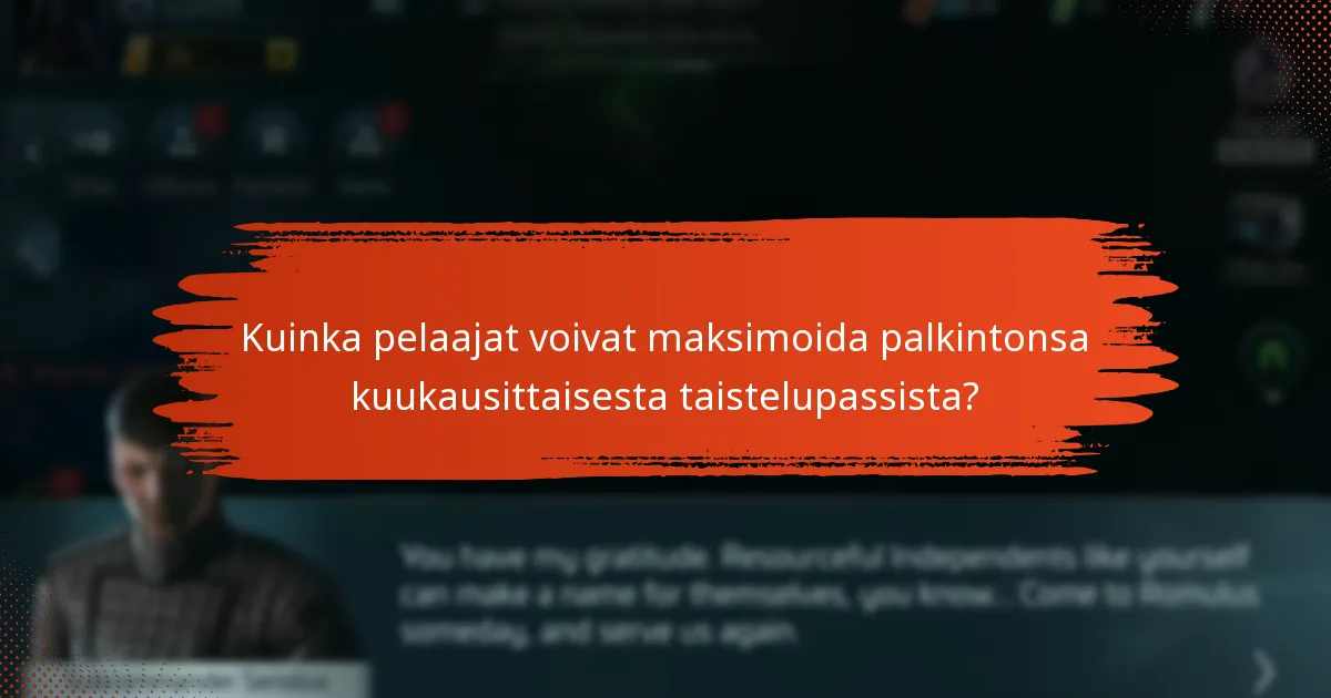 Mitkä päivitykset ja uudet ominaisuudet esitellään kuukausittaisen taistelupassin mukana?