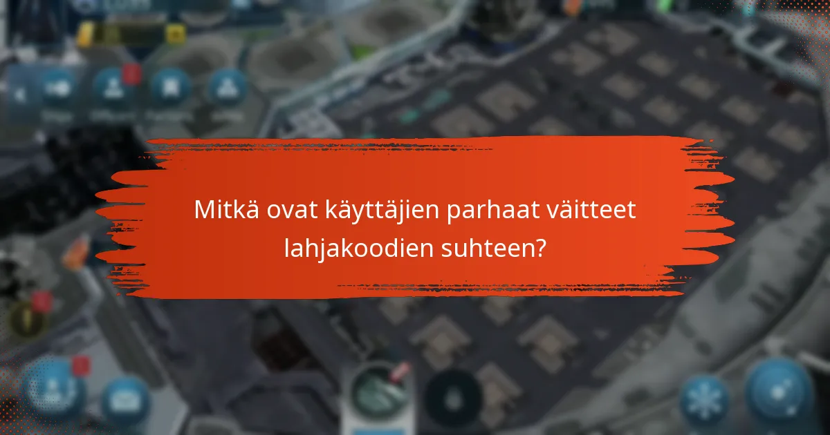 Mitkä lahjakoodit ovat korkeimpia onnistumisprosentteja?